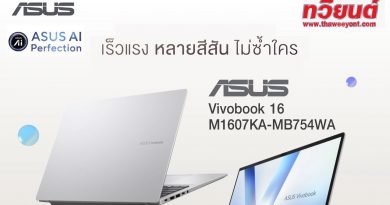 แรงกว่าเดิม! 💥 บางกว่าเดิม! ✨ASUS Vivobook 16 M1607KA-MB754WAโน้ตบุ๊กสายทำงาน สเปกสุดคุ้ม พกพาง่าย ตอบโจทย์ทุกสไตล์